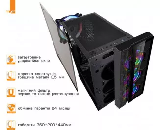Корпус Frime Nucleus-U3-GLS-4DTRMLT16.6WP
