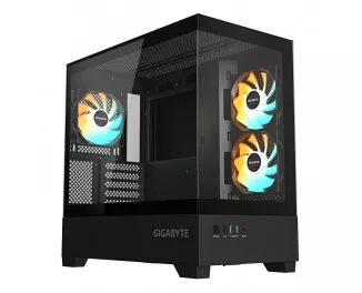 Корпус Gigabyte C201 Panoramic Tempered Glass Black без БЖ (GB-C201P)