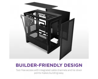 Корпус NZXT H3 Flow Black без БП (CC-H31FB-01)