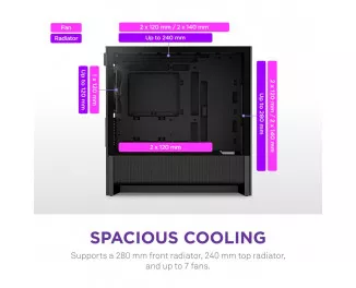 Корпус NZXT H3 Flow Black без БП (CC-H31FB-01)