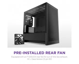 Корпус NZXT H3 Flow Black без БП (CC-H31FB-01)