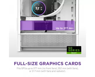 Корпус NZXT H3 Flow White без БП (CC-H31FW-01)