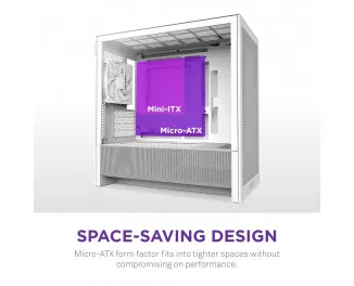 Корпус NZXT H3 Flow White без БП (CC-H31FW-01)