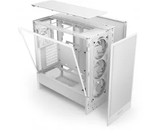 Корпус NZXT H5 Flow RGB White (CC-H52FW-R1) без БЖ