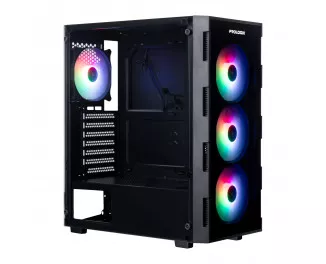 Корпус Prologix E114 Tempered Glass Black