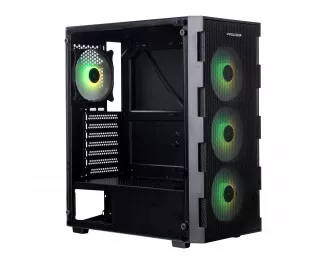 Корпус Prologix E115 Tempered Glass&Mesh Black