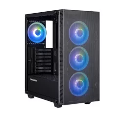 Корпус Prologix E123 Tempered Glass&Mesh Black