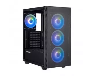 Корпус Prologix E123 Tempered Glass&Mesh Black