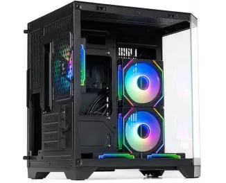 Корпус QUBE Crystal ARGB Black без БЖ (CRYSTAL_GBNU3)
