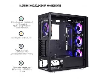 Корпус QUBE GALAXY Black (GALAXY_FCNU3)