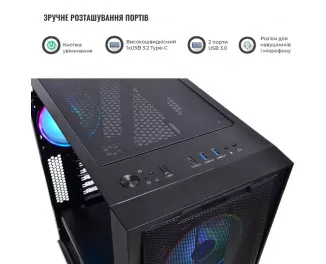 Корпус QUBE GALAXY Black (GALAXY_FCNU3)