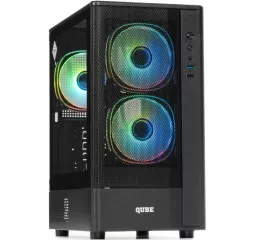 Корпус QUBE GEON ARGB Black (GEON_GBNU3)