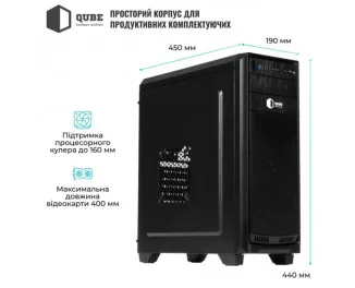 Корпус QUBE QBR09 Black (QBR09_WRNU3)