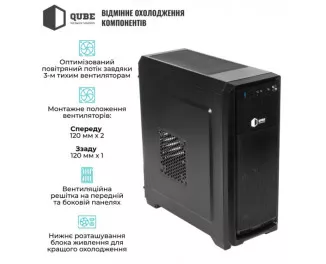 Корпус QUBE QBR09 Black (QBR09_WRNU3)