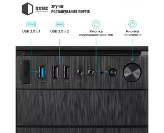Корпус QUBE QBR09 Black (QBR09_WRNU3)