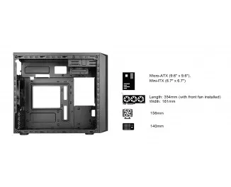 Корпус SilverStone FARA FA311 Black (SST-FA311-B)