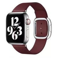 Кожаный ремешок для Apple Watch 38/40/41mm Apple Modern Buckle Garnet - Large (MY652)