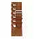 Кожаный ремешок для Apple Watch 38/40/41mm Hermes Fauve Barénia Gourmette Double Tour (MKFV3)