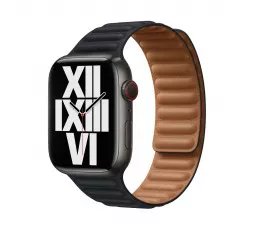 Кожаный ремешок для Apple Watch 41mm Apple Leather Link Midnight - S/M (ML7R3)