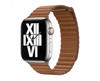 Кожаный ремешок для Apple Watch 44/45/46 mm Apple Leather Loop Saddle Brown - Medium (MXAF2)