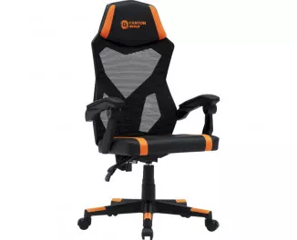 Крісло для геймерів Canyon Flow MCH01 Mesh Black/Orange (CNE-MCH01)