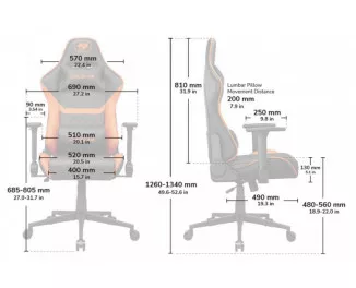 Кресло для геймеров Cougar Armor One V2 Gold
