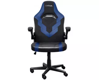 Крісло Trust GXT703B Riye, ПУ шкіра, Foldable Armrests, синій