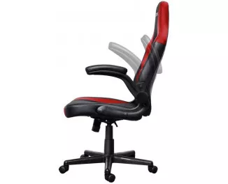 Крісло Trust GXT703R Riye, ПУ шкіра, Foldable Armrests, червоний
