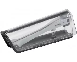 Кухонный нож поварской Tefal Eversharp, 16.5см, с чехол-точило нержавеющая сталь, пластик, черный