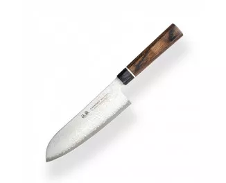 Кухонний ніж Сантоку 164 мм Suncraft Senzo Black (BD-04) 