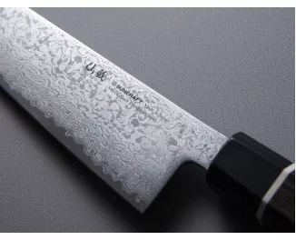 Кухонний ніж Сантоку 164 мм Suncraft Senzo Black (BD-04) 
