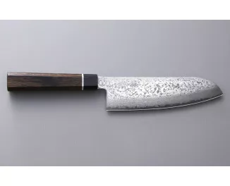 Кухонний ніж Сантоку 164 мм Suncraft Senzo Black (BD-04) 