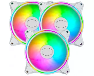 Кулер для корпуса CoolerMaster MasterFan MF120 Halo 3in1 White Edition (MFL-B2DW-183PA-R1)
