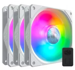 Кулер для корпуса CoolerMaster SickleFlow 120 ARGB White Edition 3 in 1 (MFX-B2DW-183PA-R1)