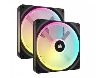 Кулер для корпуса Corsair iCUE Link QX140 RGB PWM PC Fans Starter Kit with iCUE LINK System Hub (CO-9051004-WW)