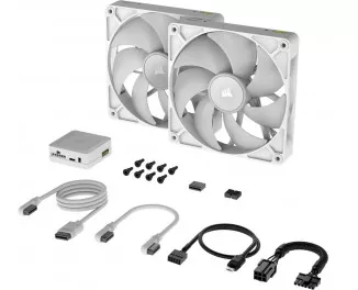 Кулер для корпусу Corsair iCUE Link RX140 RGB PWM White Dual Pack (CO-9051024-WW)
