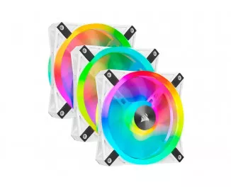 Кулер для корпуса Corsair iCUE QL120 RGB 120mm PWM White Triple Fan (CO-9050104-WW)