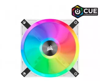 Кулер для корпуса Corsair iCUE QL120 RGB 120mm PWM White Triple Fan (CO-9050104-WW)