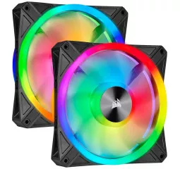 Кулер для корпуса Corsair iCUE QL140 RGB 140mm PWM Dual Fan Kit RGB (CO-9050100-WW)