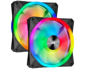 Кулер для корпуса Corsair iCUE QL140 RGB 140mm PWM Dual Fan Kit RGB (CO-9050100-WW)