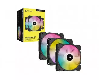 Кулер для корпуса Corsair iCUE SP120 RGB ELITE Performance 120mm Triple Pack (CO-9050109-WW)