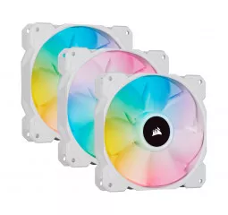 Кулер для корпуса Corsair iCUE SP120 RGB ELITE Performance 120mm Triple Pack White (CO-9050137-WW)