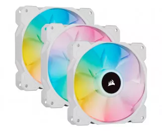 Кулер для корпуса Corsair iCUE SP120 RGB ELITE Performance 120mm Triple Pack White (CO-9050137-WW)