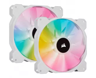 Кулер для корпуса Corsair iCUE SP140 RGB ELITE Performance 140mm Dual Fan Kit White (CO-9050139-WW)