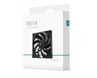 Кулер для корпусу DeepCool FD14 Black (R-FD14-BKNPN1-G)