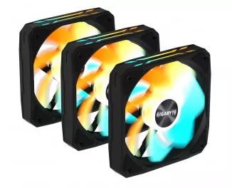 Кулер для корпусу Gigabyte EZ CHAIN RVS FAN 120 3-Pack (GP-GBT EZRVSFAN1203)