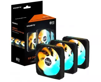 Кулер для корпусу Gigabyte EZ CHAIN RVS FAN 120 3-Pack (GP-GBT EZRVSFAN1203)