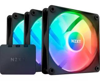 Кулер для корпуса NZXT F120 RGB Core Matte Black 3-Pack (RF-C12TF-B1)