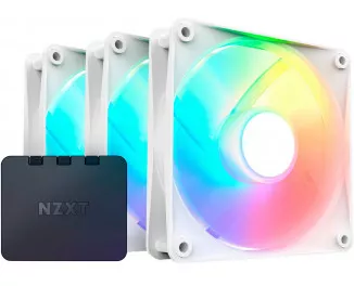 Кулер для корпуса NZXT F120 RGB Core Matte White 3-Pack (RF-C12TF-W1)