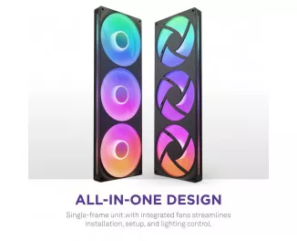Кулер для корпуса NZXT F420 RGB Core Black (RF-U42HF-B1)